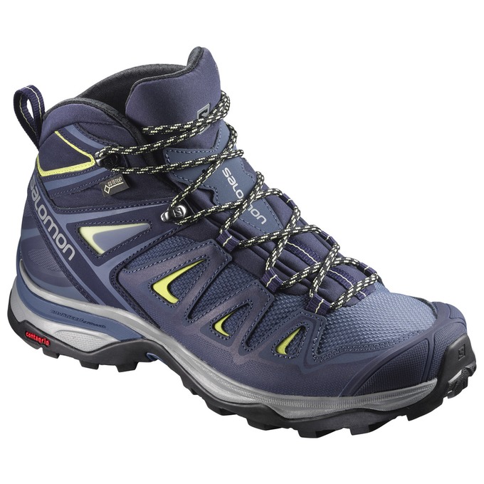 Salomon X ULTRA 3 MID GTX® W Zapatillas Trekking Mujer - Azules Oscuro - Colombia (56098-YTQO)